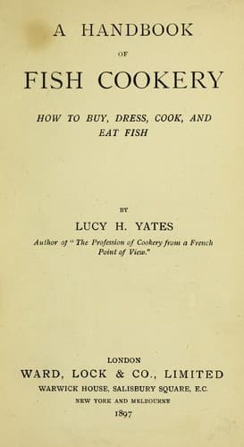 Cover of A handbook of fish cookery