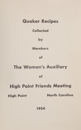 Cover of Quaker recipes