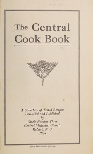 Cover of The Central cook book