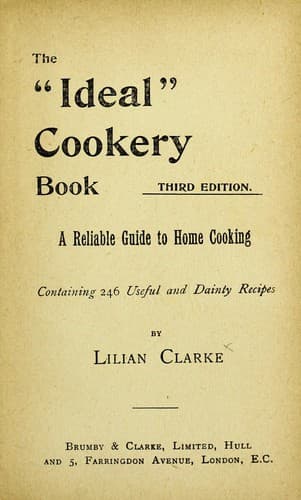 Cover of The "ideal" cookery book