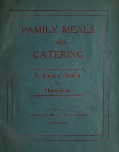 Cover of Family meals and catering