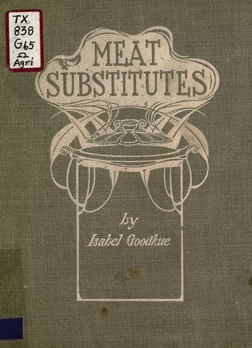 Cover of Meat substitutes