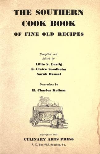 Cover of The Southern cook book of fine old recipes