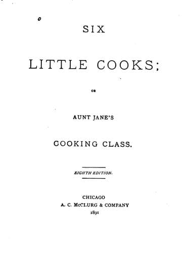 Cover of Six little cooks