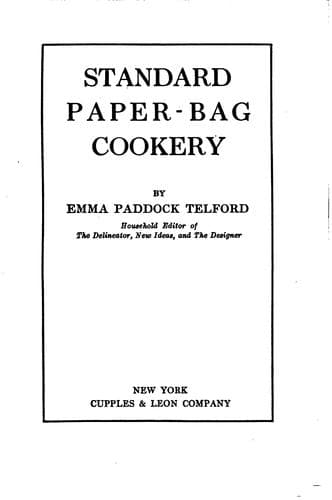 Cover of Standard Paper-Bag Cookery