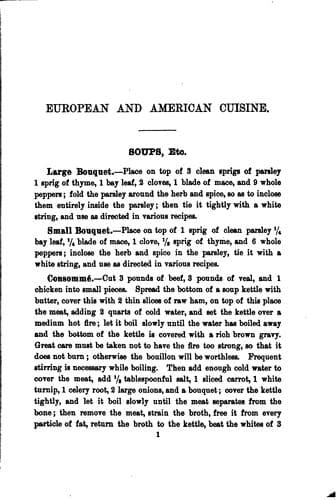 Cover of European and American cuisine