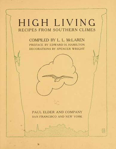 Cover of High living