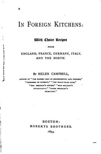 Cover of In foreign kitchens