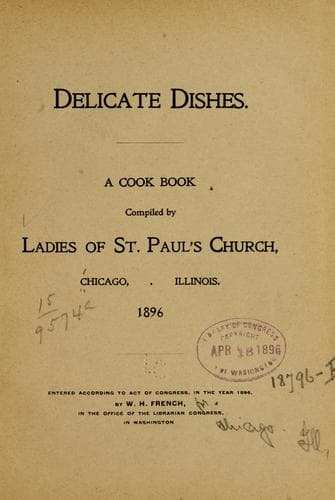 Cover of Delicate dishes