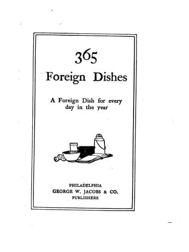 Cover of 365 foreign dishes