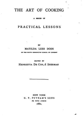 Cover of The art of cooking