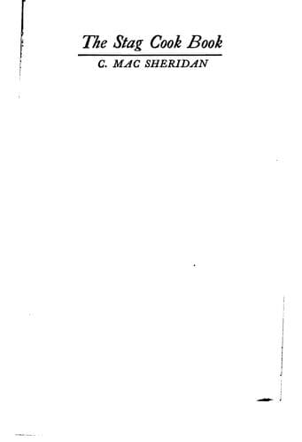 Cover of The Stag Cook Book: Written for Men by Men