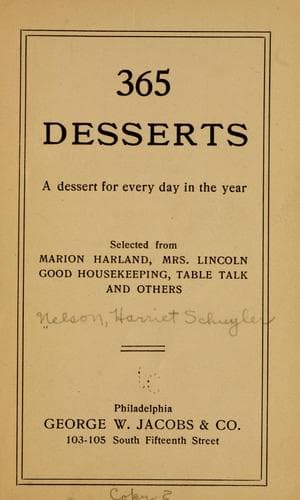 Cover of 365 desserts