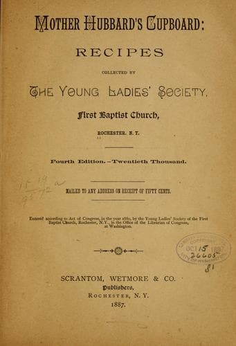 Cover of Mother Hubbard's cupboard