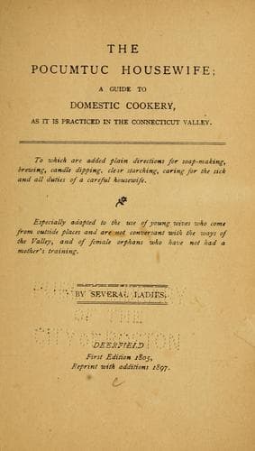 Cover of The Pocumtuc housewife