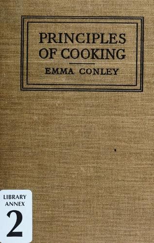 Cover of Principles of cooking