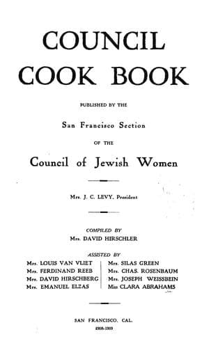 Cover of Council cook book