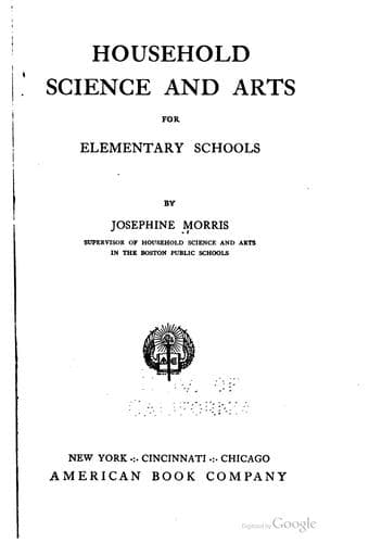 Cover of Household science and arts
