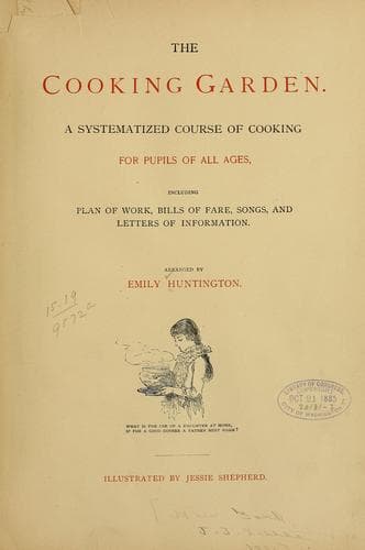 Cover of The cooking garden