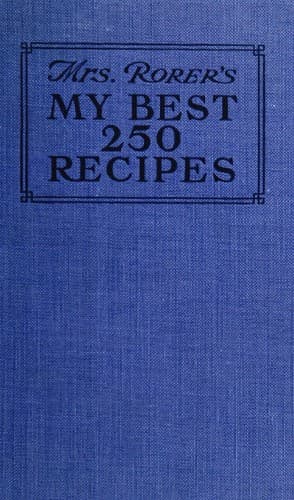 Cover of My best 250 recipes