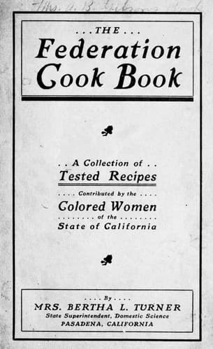 Cover of The Federation cook book