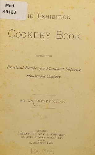 Cover of The exhibition cookery book