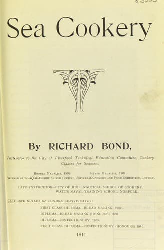 Cover of Sea Cookery