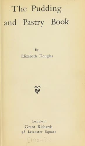 Cover of The pudding and pastry book