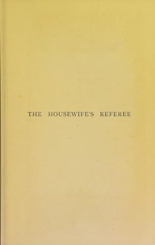 Cover of The housewife's referee