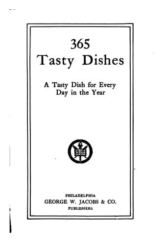 Cover of 365 tasty dishes