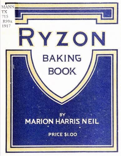 Cover of Ryzon baking book